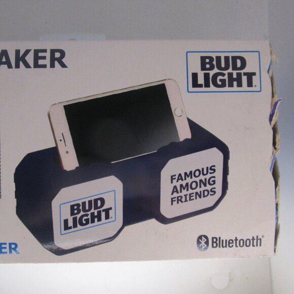 Bud Light Waterproof Rugged Bluetooth Phone Holder Speaker NIB READ - Picture 8 of 9